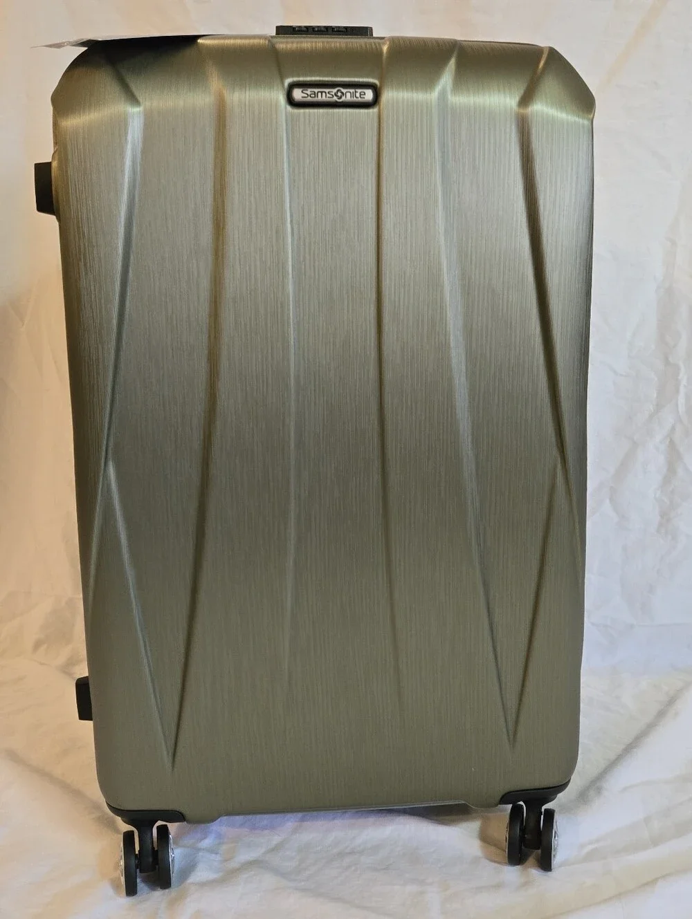 NWT Samsonite Centric 2 Hardside Expandable Spinner 2pc Set Olive Green 20/24in